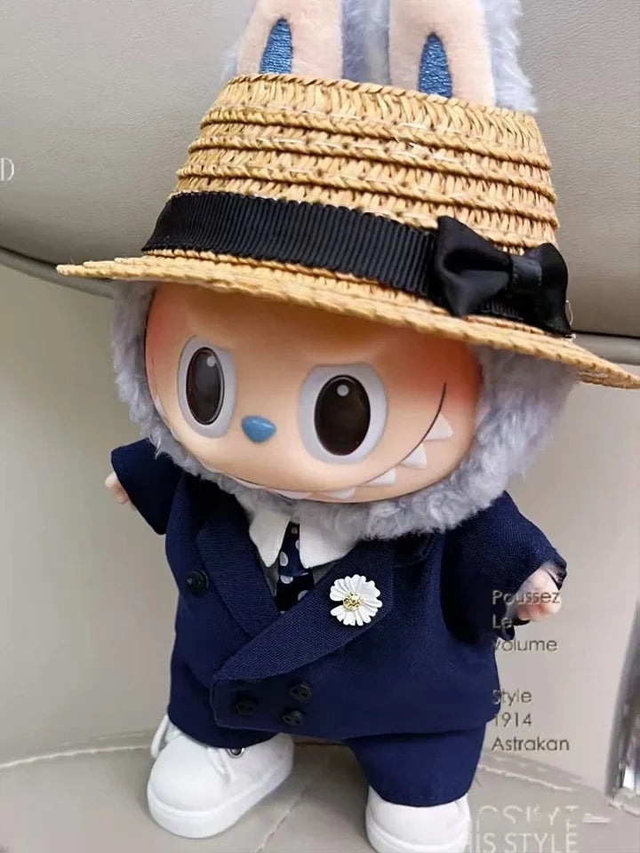 LABUBU Clothes G-Dragon Deep Blue Daisy Suit Outfit