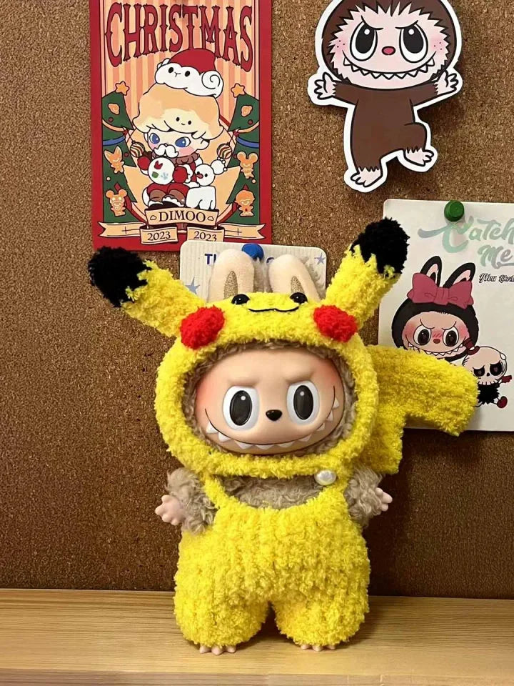 LABUBU Clothes Pocketmon Pikapi Outift