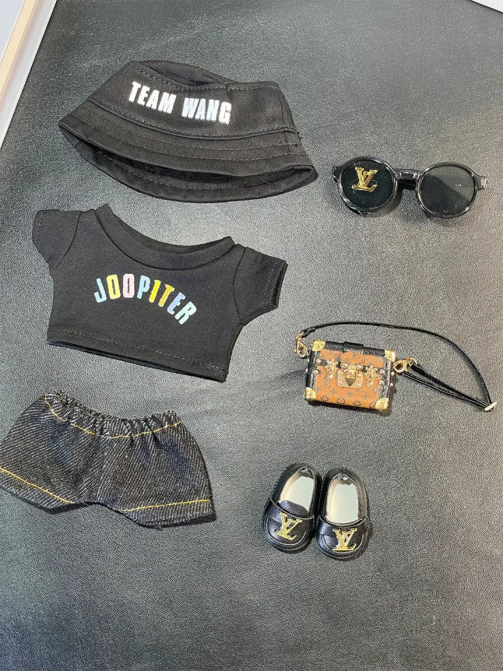 LABUBU Clothes Jackson Wang Black Outift