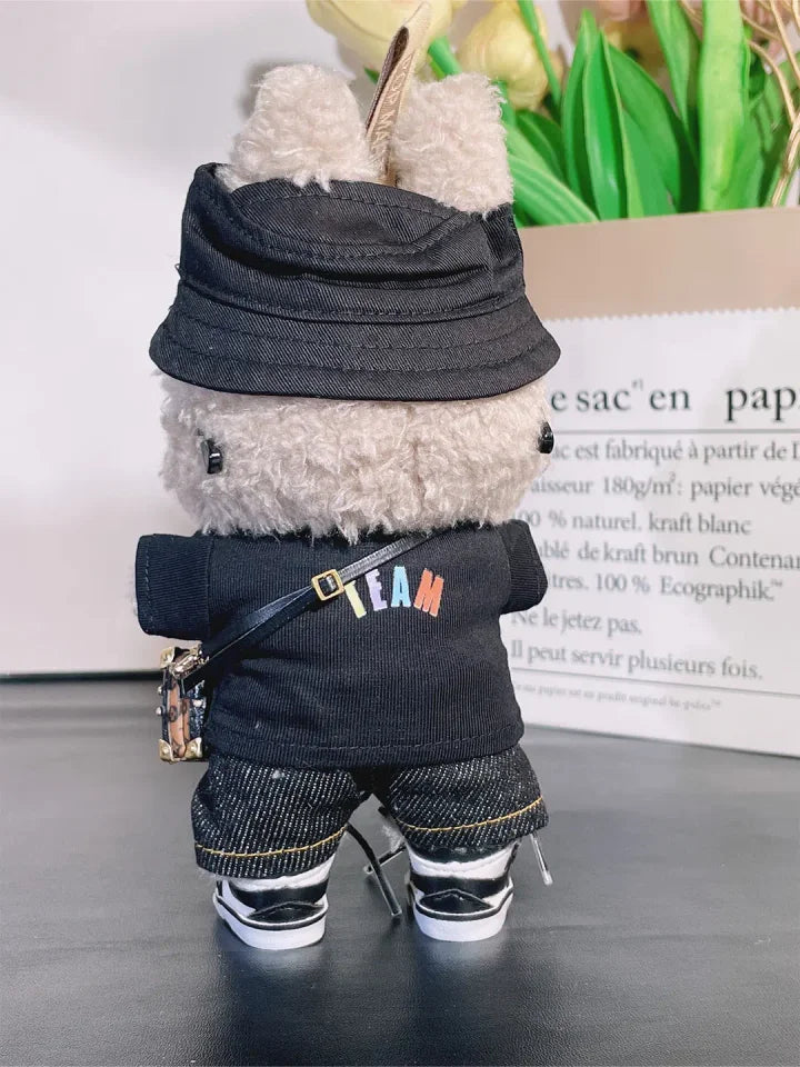 LABUBU Clothes Jackson Wang Black Outift