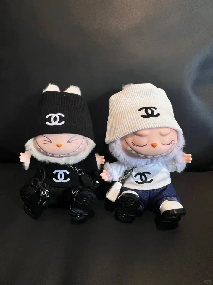 LABUBU Clothes Chanel Black T-shirt Outfits