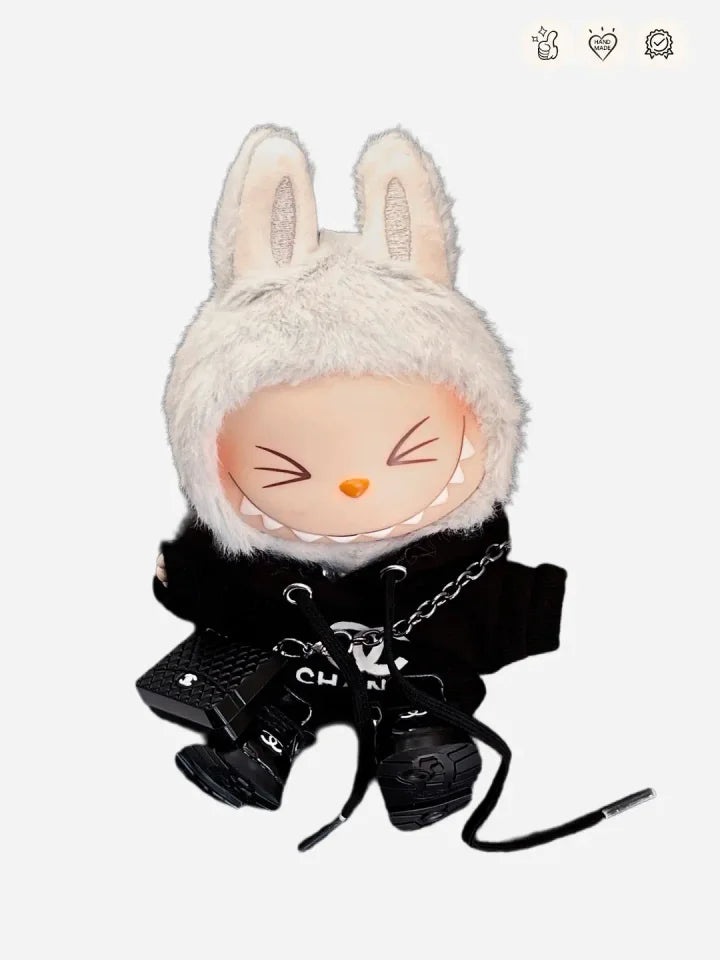 LABUBU Clothes Chanel Black Hoodie Outfits
