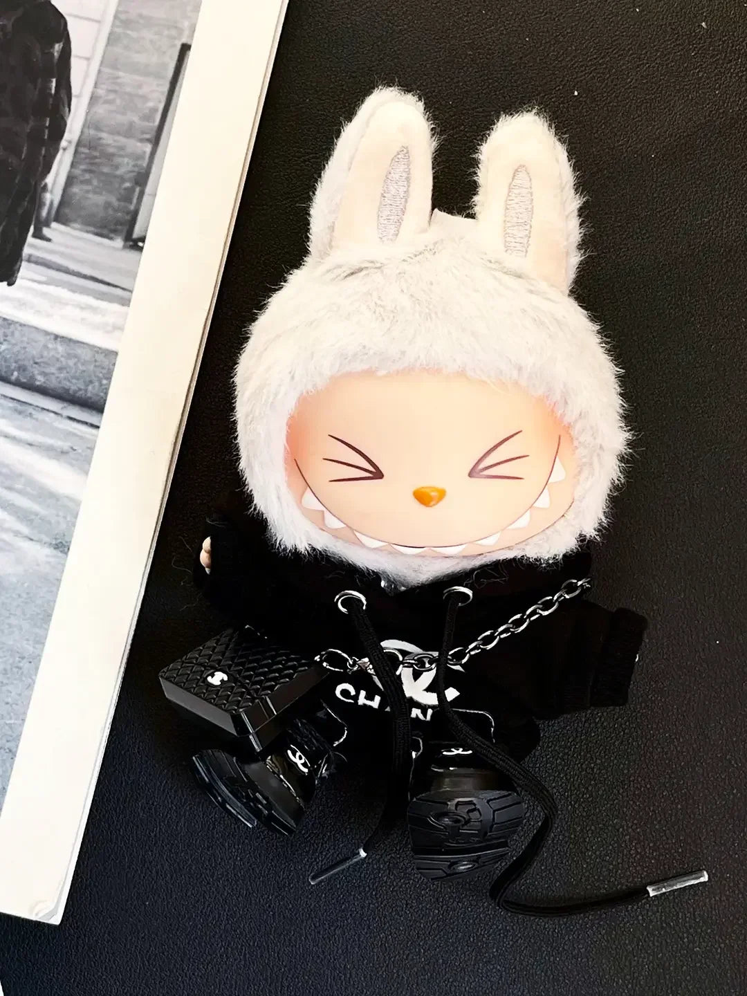 LABUBU Clothes Chanel Black Hoodie Outfits