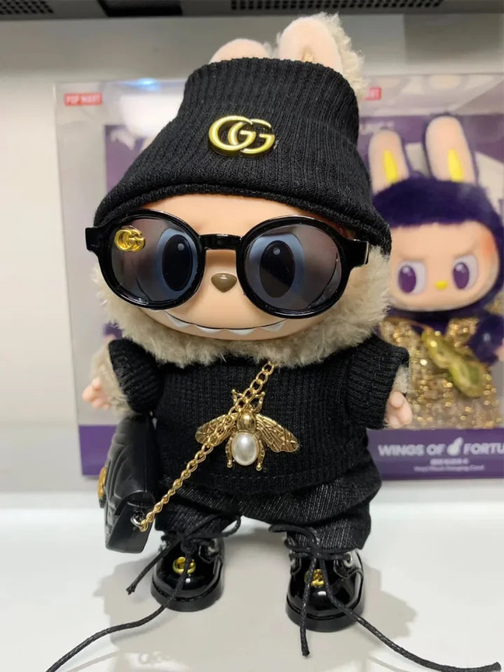 LABUBU Clothes Gucci Black Sweater Outfit