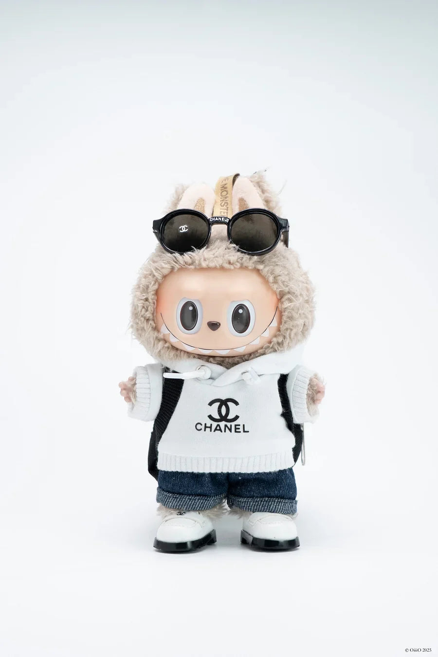 LABUBU Clothes Chanel Black And White Hoodie Dress