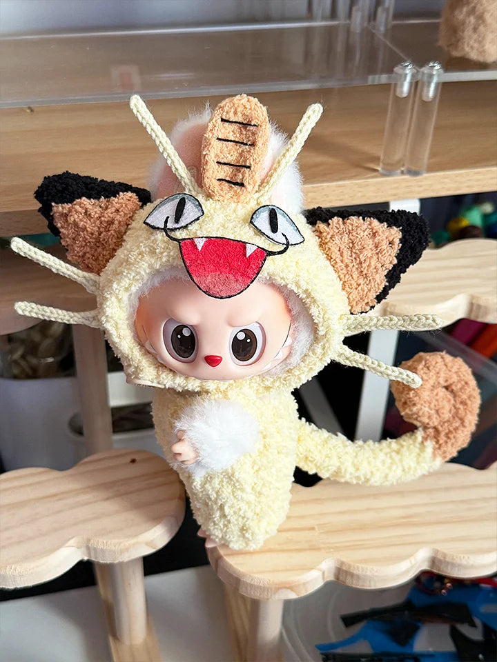 LABUBU Pokémon Meowth Outfit
