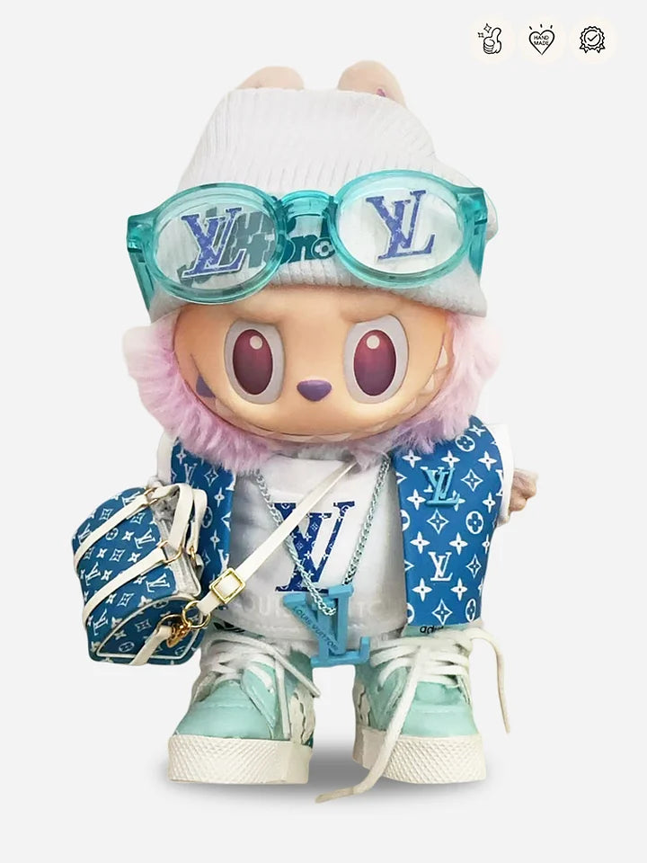 LABUBU Clothes LV Blue Chic Explorer